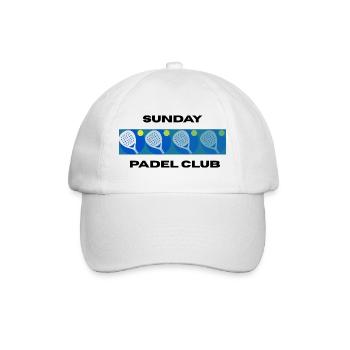 Sunday Padel Club - Baseball Cap - white/white - Front