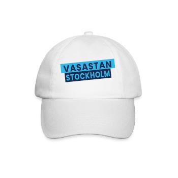 Bannière Vasastan Stockholm - Casquette classique - blanc/blanc - Devant