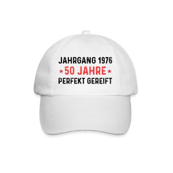 Millésime 1976 – 50 ans parfaitement maturé - Casquette classique - blanc/blanc - Devant