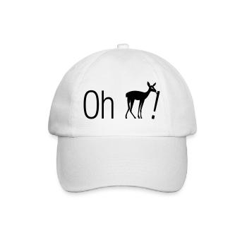 Oh, cher cerf - Casquette classique - blanc/blanc - Devant