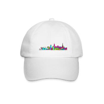 Oslo City Skyline Opera House Modern Art - Baseball Cap - white/white - Front