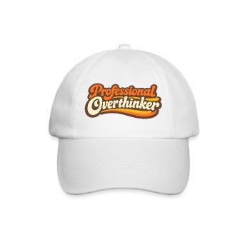 PROFESSIONAL OVERTHINKER Retro - Baseball Cap - white/white - Front