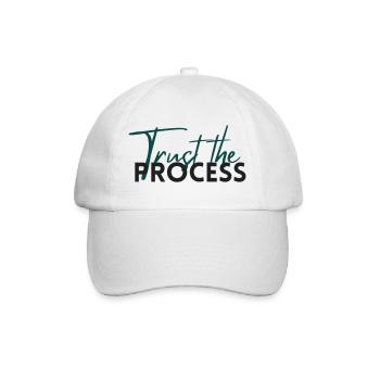 Faites confiance au processus - Déclaration de motivation - Casquette classique - blanc/blanc - Devant