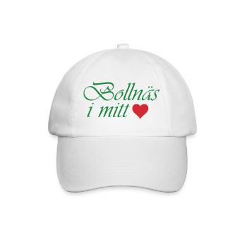 Bollnäs in my heart - Baseball Cap - white/white - Front