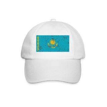 Drapeau du Kazakhstan - Casquette classique - blanc/blanc - Devant