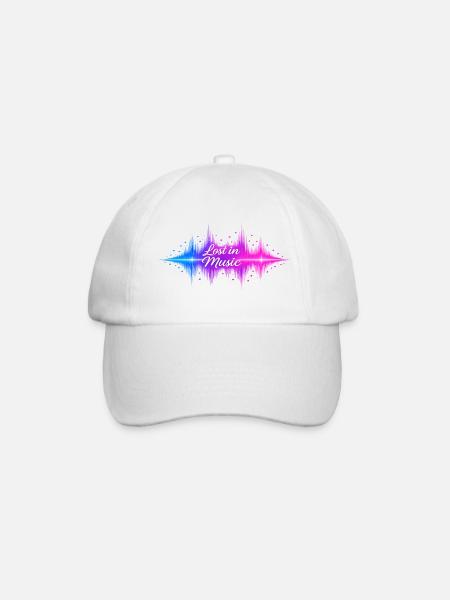 Lost in Music Neon Wave - Baseball Cap - white/white