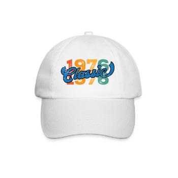 Vintage 1976 - Baseballkappe - Weiß/Weiß - Vorne