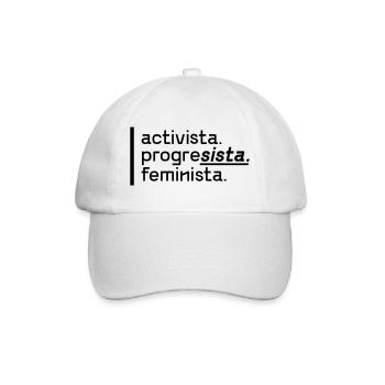 activista.progrèsiste.féminista. - Casquette classique - blanc/blanc - Devant