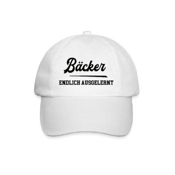 Bäcker Ausbildung Bestanden Azubi Bäckerei - Baseballkappe - Weiß/Weiß - Vorne