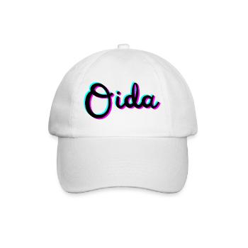 oida - Baseballkappe - Weiß/Weiß - Vorne