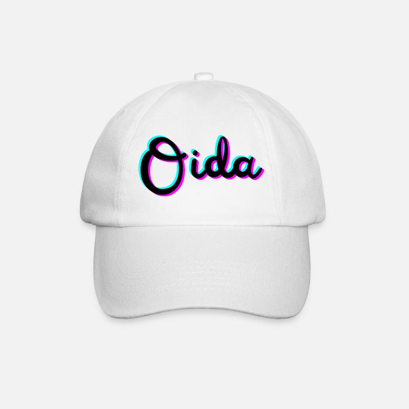 oida - Baseballkappe - Weiß/Weiß
