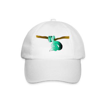 Schlange (Farbe) - Baseballkappe - Weiß/Weiß - Vorne