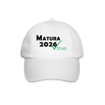 Matura 2026 Done - Baseball Cap - white/white - Front