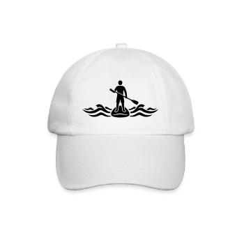 Stand Up Paddle SUP Board Sports Nautiques Lac - Casquette classique - blanc/blanc - Devant