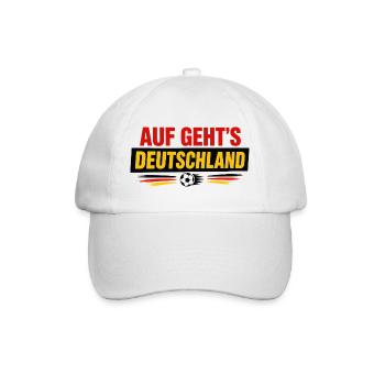 Auf Geht's Deutschland | Supporter Football - Casquette classique - blanc/blanc - Devant
