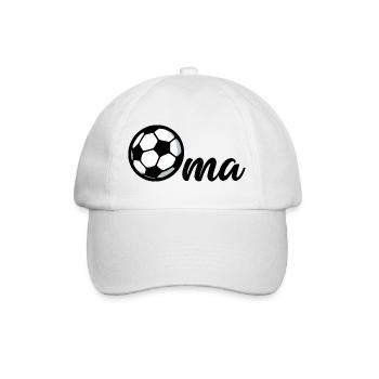Grand-mère retraitée de football - Casquette classique - blanc/blanc - Devant