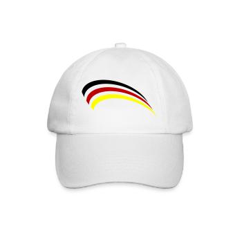 Germany Flag Design - Baseball Cap - white/white - Front