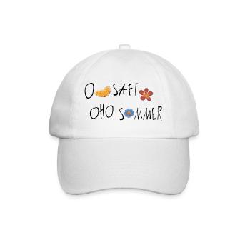 Sommer Orangen - Baseballkappe - Weiß/Weiß - Vorne