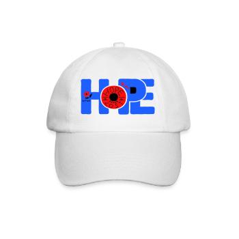 Hope Hoffnung - Baseball Cap - white/white - Front