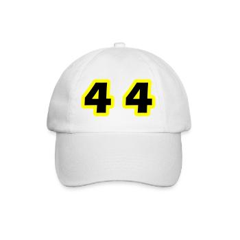 44 Symbole numérique - Casquette classique - blanc/blanc - Devant