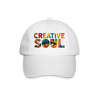 Creative Soul Bunt Künstler Spruch - Baseballkappe - Weiß/Weiß - Vorne