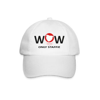 Staffies wow - 040 - Baseball Cap - white/white - Front