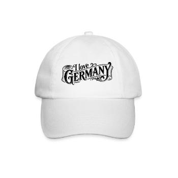 I love Germany Logo - Baseball Cap - white/white - Front
