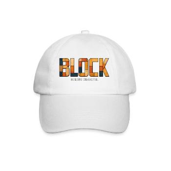 BLOCK – Building Character | Wooden play on words - Baseball Cap - white/white - Front