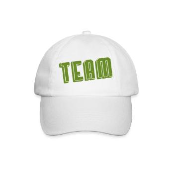 Team - Baseball Cap - white/white - Front