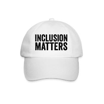 Inclusion is important – Special education – Freundli - Baseball Cap - white/white - Front