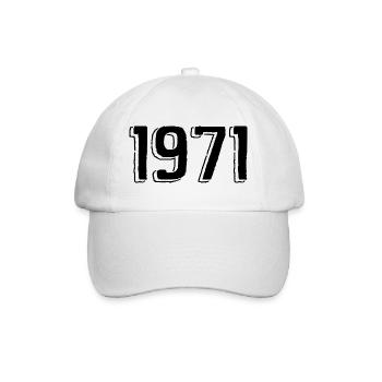 1971 - Baseball Cap - white/white - Front