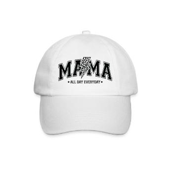 Mama All Day - Baseball Cap - white/white - Front