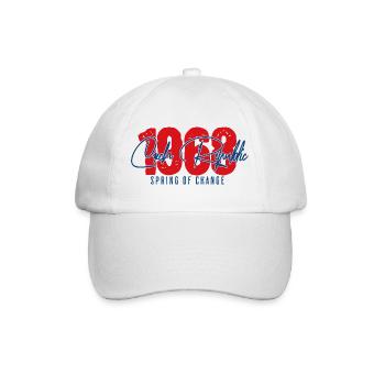 1968 Tschechien Prager Frühling - Baseballkappe - Weiß/Weiß - Vorne