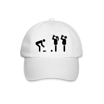 Flunkyball #8 - Baseballkappe - Weiß/Weiß - Vorne