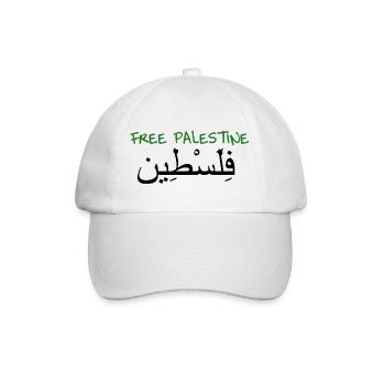 Free Palestine - Baseball Cap - white/white - Front