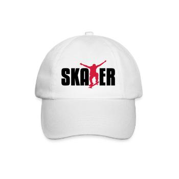 skater - Baseball Cap - white/white - Front