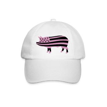 BRETAGNE - BZH - COCHON - Casquette classique - blanc/blanc - Devant