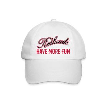 Redheads Have More Fun 3 - Baseballkappe - Weiß/Weiß - Vorne