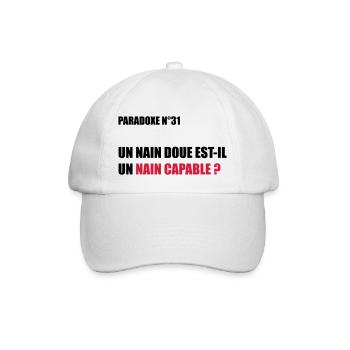 PARADOXE nain - Casquette classique - blanc/blanc - Devant