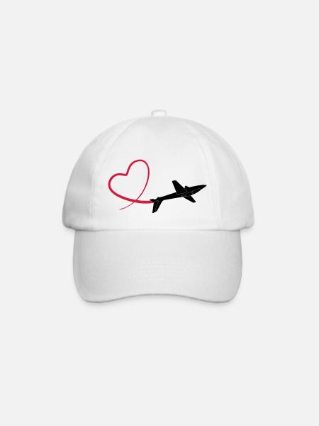 sailplane fox glider - Baseball Cap - white/white