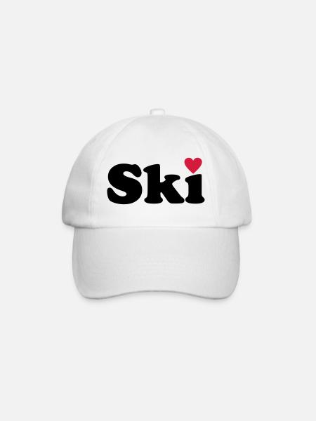 Ski - Baseballkappe - Weiß/Weiß
