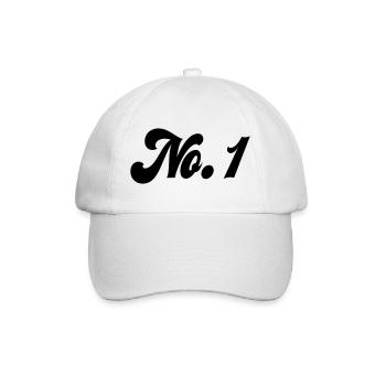 6061912 122176327 No. 1 - Baseball Cap - white/white - Front