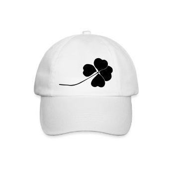 Kleeblatt - Baseballkappe - Weiß/Weiß - Vorne