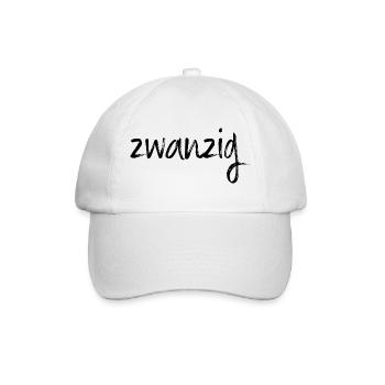 20 zwanzig 20. Geburtstag Geschenk - Baseballkappe - Weiß/Weiß - Vorne
