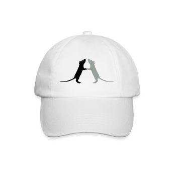 Rats - Baseball Cap - white/white - Front