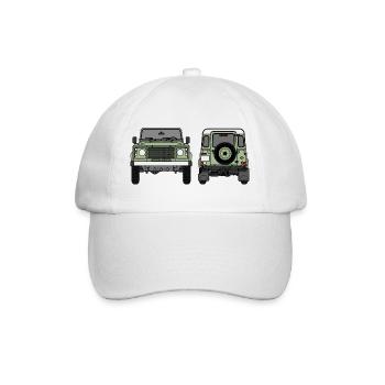Defender - Front and Rear - Baseball Cap - white/white - Front