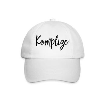 Komplize Freund Partner Geschenk - Baseballkappe - Weiß/Weiß - Vorne