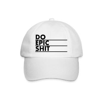 EO EPIC MERDE - Casquette classique - blanc/blanc - Devant