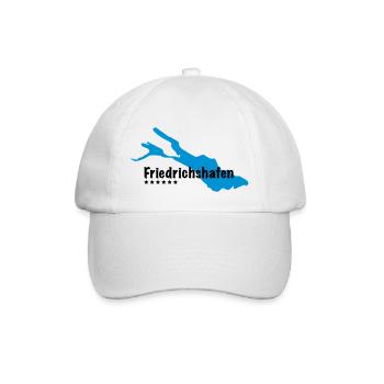 Friedrichshafen Bodensee - Baseballkappe - Weiß/Weiß - Vorne