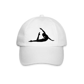 Turnen Kunstturnen Bodenturnen - Baseballkappe - Weiß/Weiß - Vorne